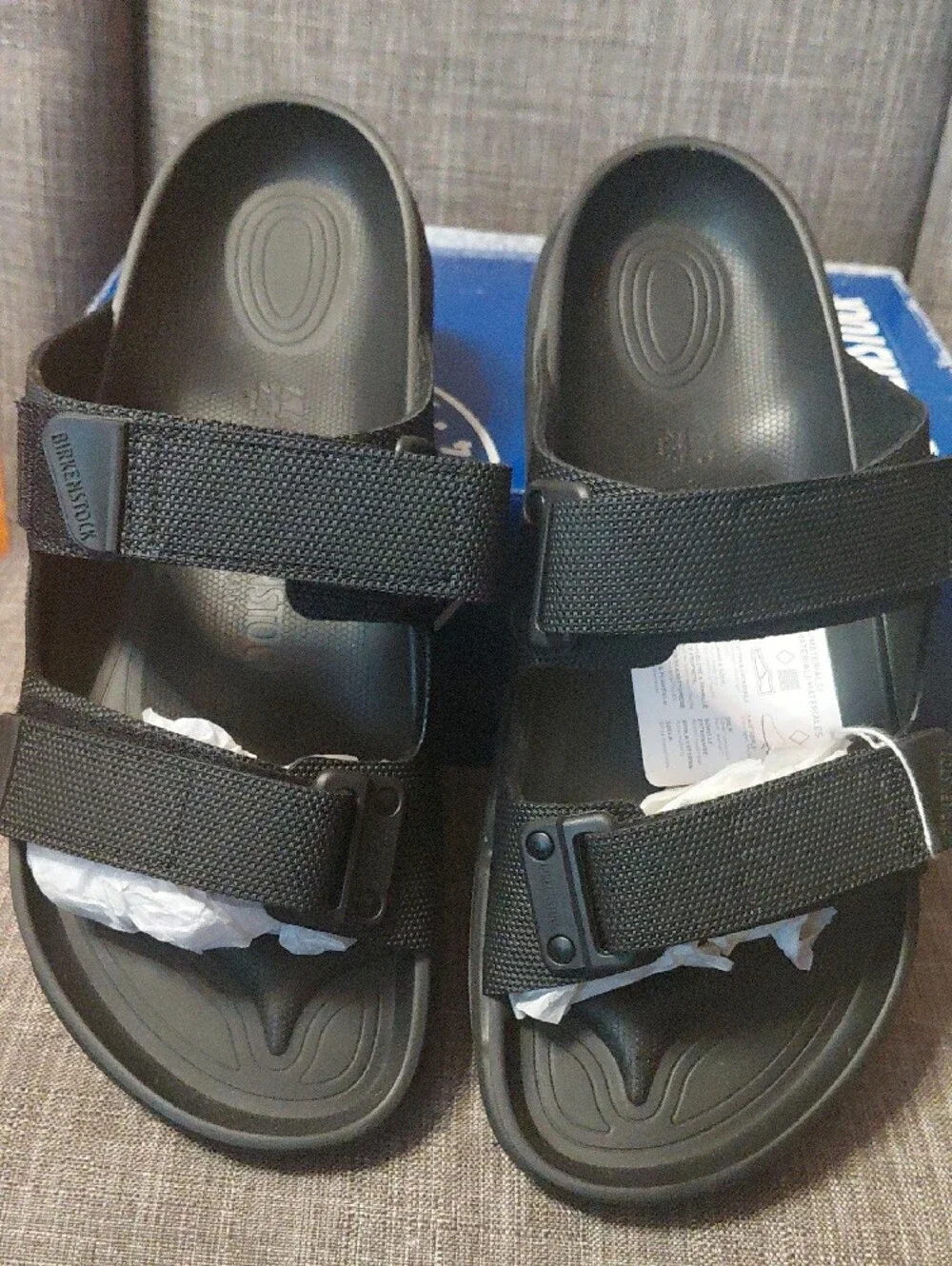 Birkenstock Men's Atacama Futura Black Dual-Strap Slide Sandals Size 11 - Reg
